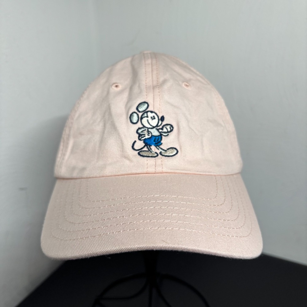 Disney Parks Mickey Mouse Genuine Mousewear Baseball Cap Pink Adjustable Unisex‎